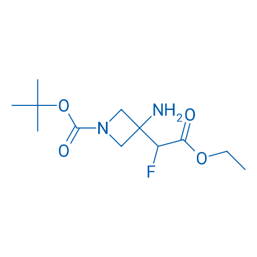 tert-Butyl 3-amino-3-(2-ethoxy-1-fluoro-2-oxo-ethyl)azetidine-1-carboxylate 250mg