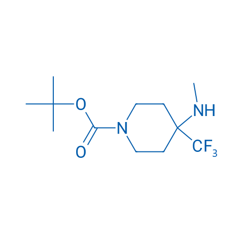 tert-Butyl 4-(methylamino)-4-(trifluoromethyl)piperidine-1-carboxylate 100mg