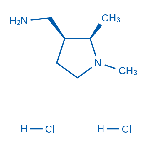 rel-((2R,3S)-1,2-Dimethylpyrrolidin-3-yl)methanamine dihydrochloride 50mg