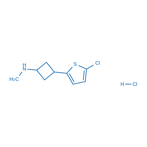 3-(5-Chlorothiophen-2-yl)-N-methylcyclobutan-1-amine hydrochloride 50mg