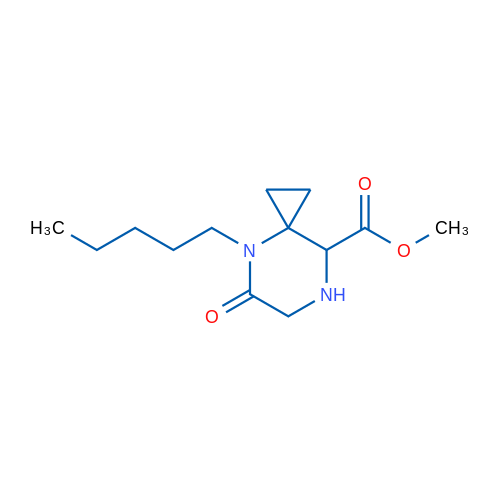 Methyl 5-oxo-4-pentyl-4,7-diazaspiro[2.5]octane-8-carboxylate 1g