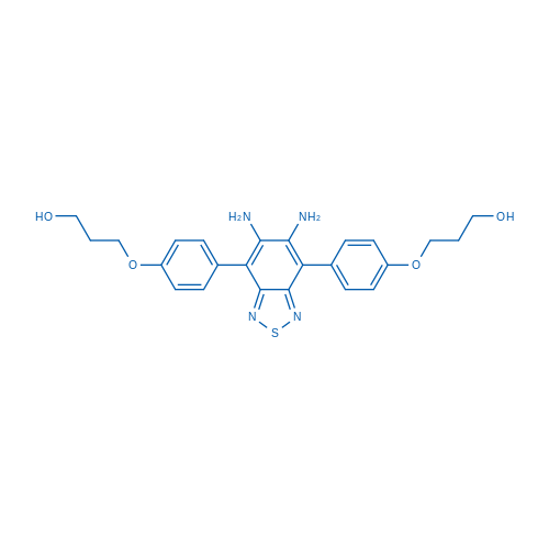 3,3'-(((5,6-Diaminobenzo[c][1,2,5]thiadiazole-4,7-diyl)bis(4,1-phenylene))bis(oxy))bis(propan-1-ol) 50mg