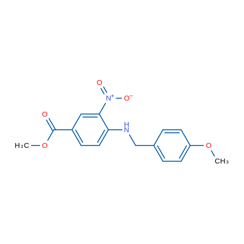 Methyl 4-{[(4-methoxyphenyl)methyl]amino}-3-nitrobenzoate 1g