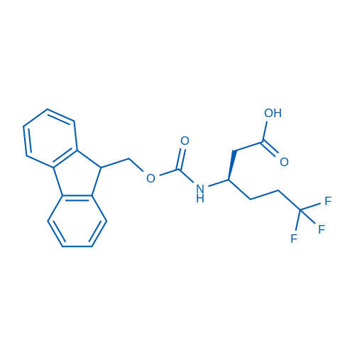(R)-3-((((9H-Fluoren-9-yl)methoxy)carbonyl)amino)-6,6,6-trifluorohexanoic acid 50mg