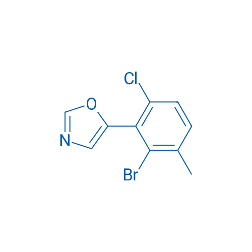 5-(2-Bromo-6-chloro-3-methylphenyl)oxazole 100mg