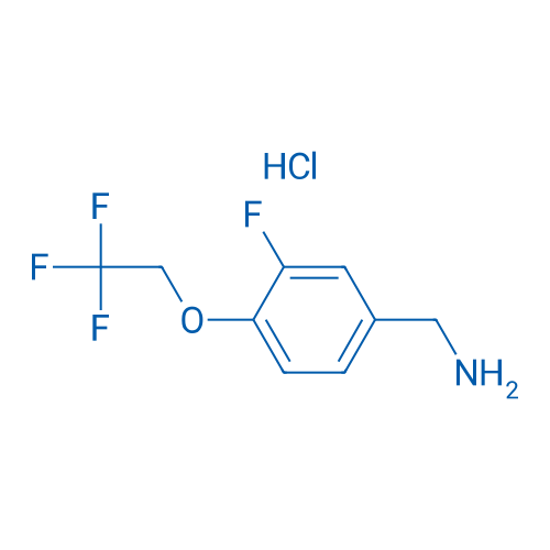 (3-Fluoro-4-(2,2,2-trifluoroethoxy)phenyl)methanamine hydrochloride 250mg