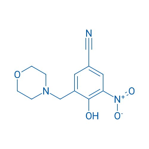 4-Hydroxy-3-(morpholinomethyl)-5-nitrobenzonitrile 100mg