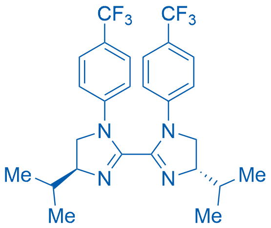 (4S,4'S)-4,4'-Diisopropyl-1,1'-bis(4-(trifluoromethyl)phenyl)-4,4',5,5'-tetrahydro-1H,1'H-2,2'-biimidazole 250mg