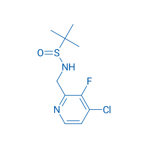 N-((4-Chloro-3-fluoropyridin-2-yl)methyl)-2-methylpropane-2-sulfinamide 50mg