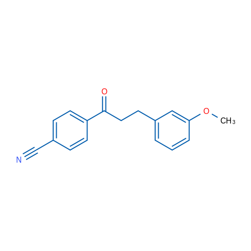4'-Cyano-3-(3-methoxyphenyl)propiophenone 1g