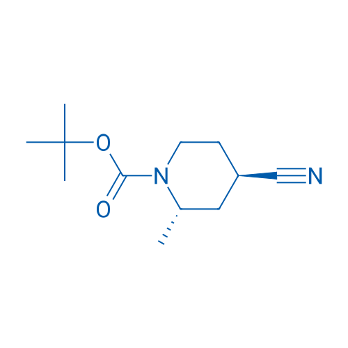 tert-Butyl (2S,4R)-4-cyano-2-methylpiperidine-1-carboxylate 1g