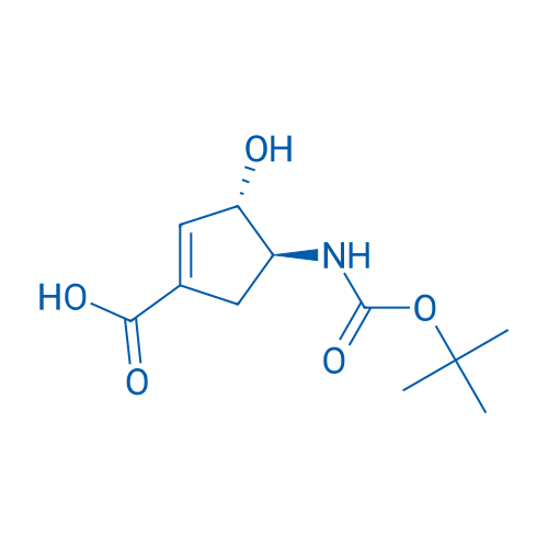 (3S,4S)-4-((tert-Butoxycarbonyl)amino)-3-hydroxycyclopent-1-ene-1-carboxylic acid 100mg