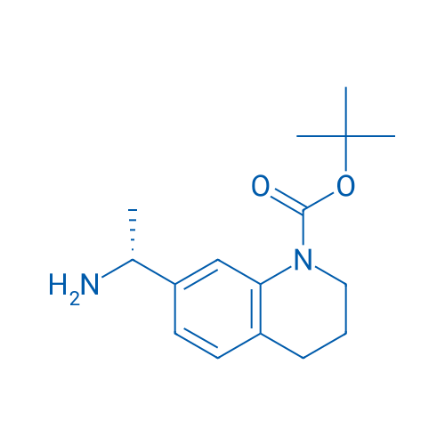 tert-Butyl (R)-7-(1-aminoethyl)-3,4-dihydroquinoline-1(2H)-carboxylate 250mg