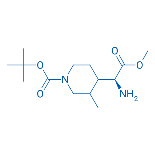 tert-Butyl 4-((S)-1-amino-2-methoxy-2-oxoethyl)-3-methylpiperidine-1-carboxylate 100mg