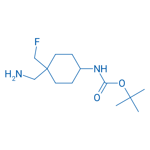tert-Butyl (4-(aminomethyl)-4-(fluoromethyl)cyclohexyl)carbamate 250mg