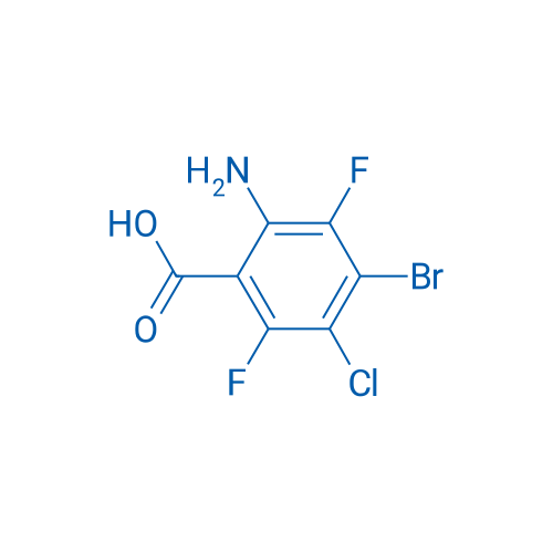 2-Amino-4-bromo-5-chloro-3,6-difluorobenzoic acid 250mg