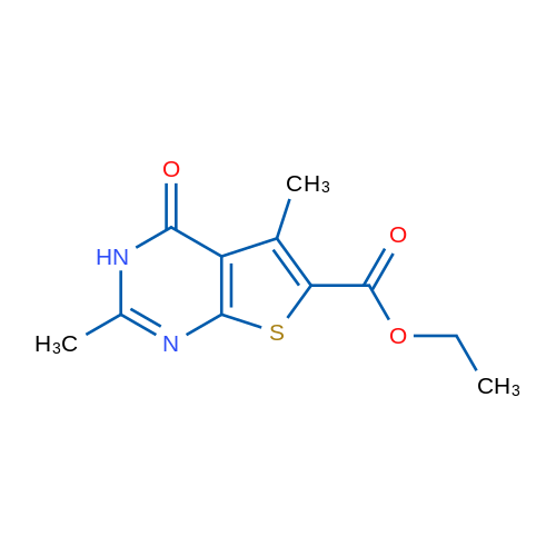 Ethyl 2,5-dimethyl-4-oxo-3,4-dihydrothieno[2,3-d]pyrimidine-6-carboxylate 1g