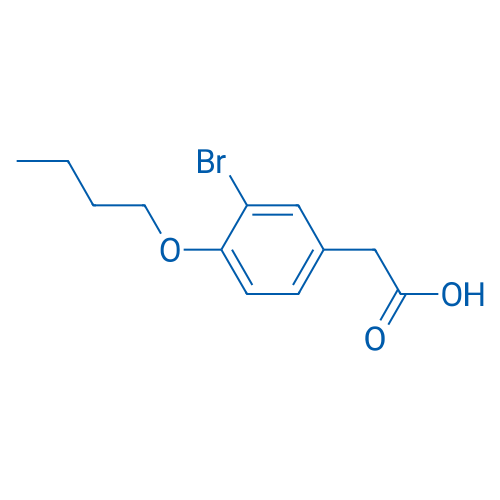 2-(3-Bromo-4-butoxyphenyl)acetic acid 250mg
