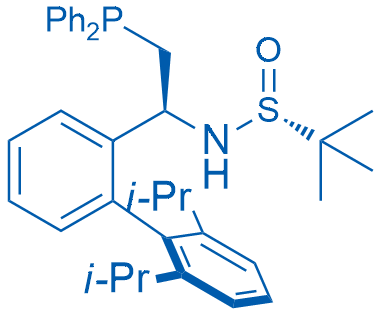 (R)-N-((S)-1-(2',6'-Diisopropyl-[1,1'-biphenyl]-2-yl)-2-(diphenylphosphanyl)ethyl)-2-methylpropane-2-sulfinamide 1g