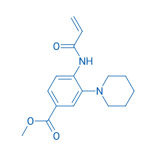 Methyl 4-acrylamido-3-(piperidin-1-yl)benzoate 5mg