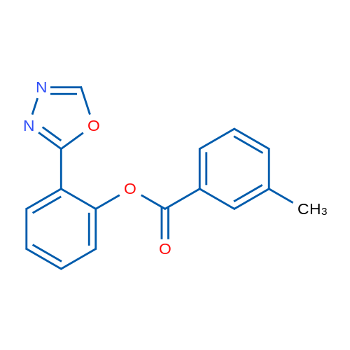 2-(1,3,4-Oxadiazol-2-yl)phenyl 3-methylbenzoate 1g