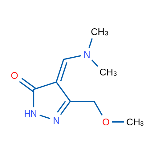 4-[(Dimethylamino)methylidene]-3-(methoxymethyl)-4,5-dihydro-1H-pyrazol-5-one 1g
