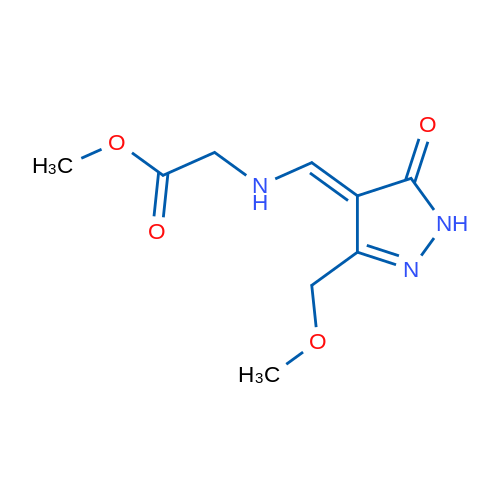 Methyl 2-({[3-(methoxymethyl)-5-oxo-4,5-dihydro-1H-pyrazol-4-ylidene]methyl}amino)acetate 1g