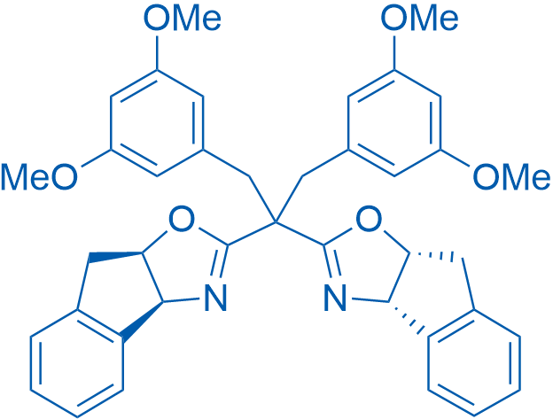 (3aS,3a'S,8aR,8a'R)-2,2'-(1,3-Bis(3,5-dimethoxyphenyl)propane-2,2-diyl)bis(3a,8a-dihydro-8H-indeno[1,2-d]oxazole) 100mg