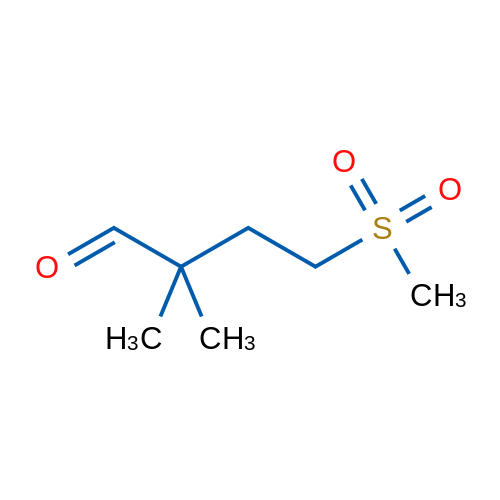4-Methanesulfonyl-2,2-dimethylbutanal 1g