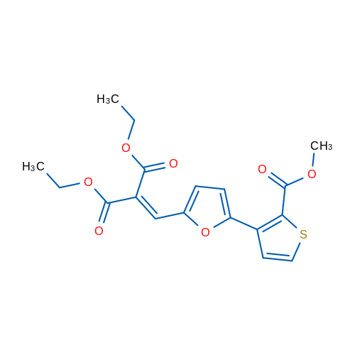 1,3-Diethyl 2-({5-[2-(methoxycarbonyl)thiophen-3-yl]furan-2-yl}methylidene)propanedioate 10mg