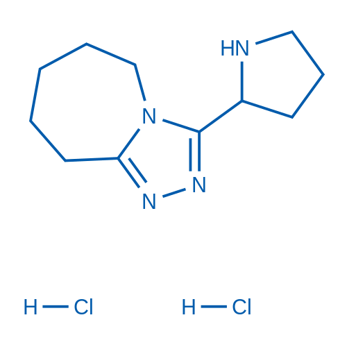 3-(Pyrrolidin-2-yl)-6,7,8,9-tetrahydro-5H-[1,2,4]triazolo[4,3-a]azepine dihydrochloride 50mg