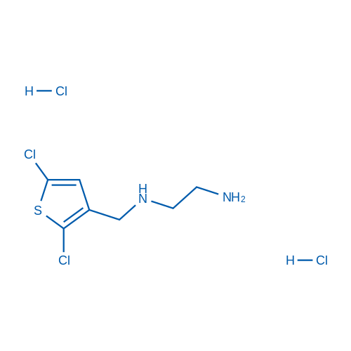 N1-((2,5-Dichlorothiophen-3-yl)methyl)ethane-1,2-diamine dihydrochloride 250mg
