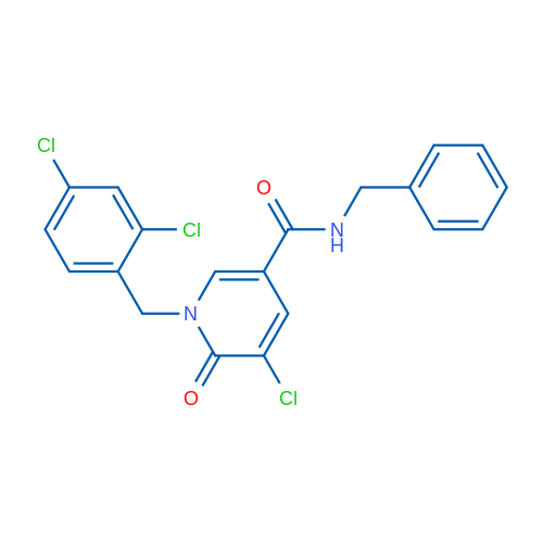N-Benzyl-5-chloro-1-[(2,4-dichlorophenyl)methyl]-6-oxo-1,6-dihydropyridine-3-carboxamide 1g