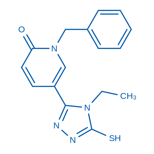1-Benzyl-5-(4-ethyl-5-sulfanyl-4H-1,2,4-triazol-3-yl)-1,2-dihydropyridin-2-one 10mg