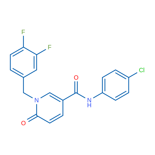 N-(4-Chlorophenyl)-1-[(3,4-difluorophenyl)methyl]-6-oxo-1,6-dihydropyridine-3-carboxamide 1g