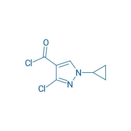 3-Chloro-1-cyclopropyl-1H-pyrazole-4-carbonyl chloride 1g