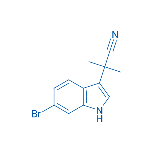 2-(6-Bromo-1H-indol-3-yl)-2-methylpropanenitrile 100mg
