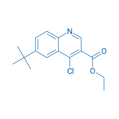 3-Quinolinecarboxylic acid, 4-chloro-6-(1,1-dimethylethyl)-, ethyl ester 1g