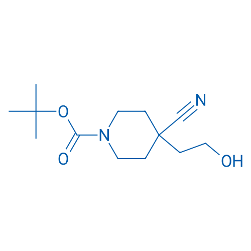 tert-Butyl 4-cyano-4-(2-hydroxyethyl)piperidine-1-carboxylate 1g