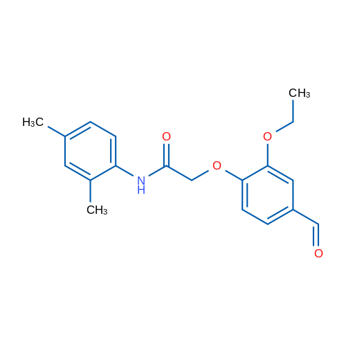 N-(2,4-Dimethylphenyl)-2-(2-ethoxy-4-formylphenoxy)acetamide 1g