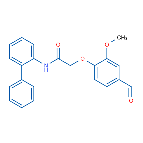 N-([1,1'-Biphenyl]-2-yl)-2-(4-formyl-2-methoxyphenoxy)acetamide 1g