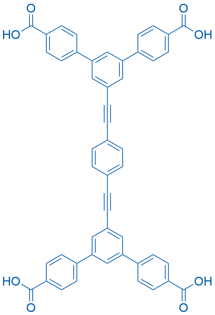 5',5''''-(1,4-Phenylenebis(ethyne-2,1-diyl))bis(([1,1':3',1''-terphenyl]-4,4''-dicarboxylic acid)) 1g