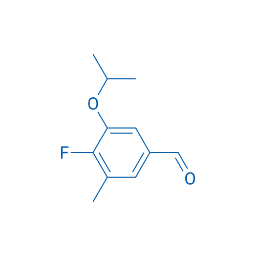 4-Fluoro-3-isopropoxy-5-methylbenzaldehyde 250mg