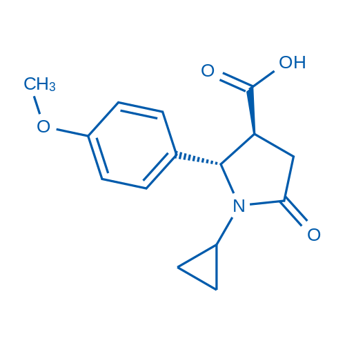 (2S,3S)-1-Cyclopropyl-2-(4-methoxyphenyl)-5-oxopyrrolidine-3-carboxylic acid 50mg