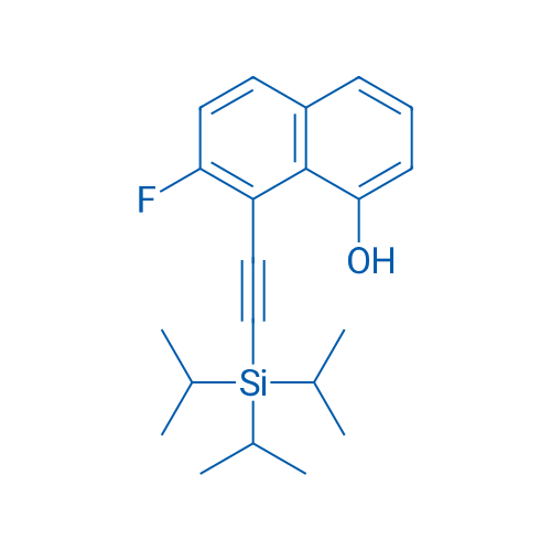 7-Fluoro-8-((triisopropylsilyl)ethynyl)naphthalen-1-ol 250mg