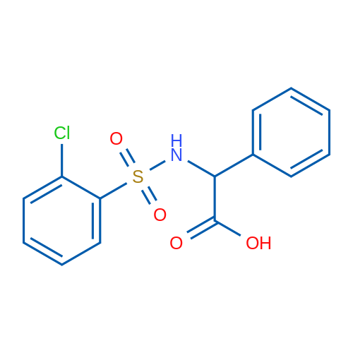 2-(2-Chlorophenylsulfonamido)-2-phenylacetic acid 1g