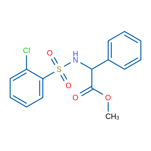 Methyl 2-(2-chlorobenzenesulfonamido)-2-phenylacetate 1g