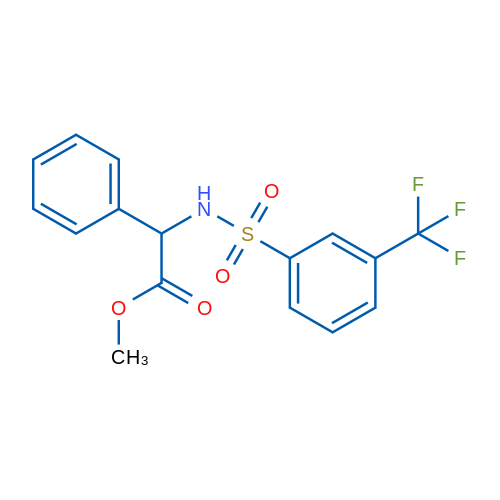 Methyl 2-phenyl-2-[3-(trifluoromethyl)benzenesulfonamido]acetate 1g