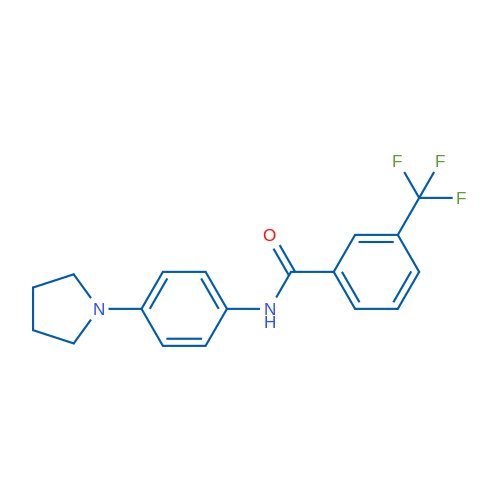 N-[4-(Pyrrolidin-1-yl)phenyl]-3-(trifluoromethyl)benzamide 1g