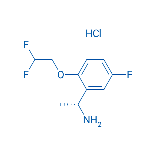 (R)-1-(2-(2,2-Difluoroethoxy)-5-fluorophenyl)ethan-1-amine hydrochloride 250mg